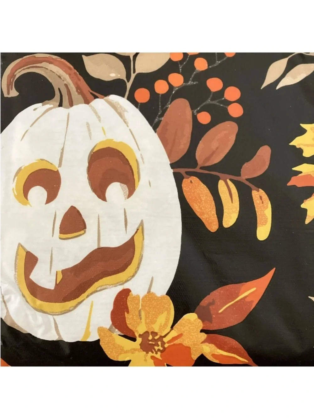 Halloween Table Cloth 52 x 70” Spill Proof Pumpkin Fall Table Cover Holiday Leaf